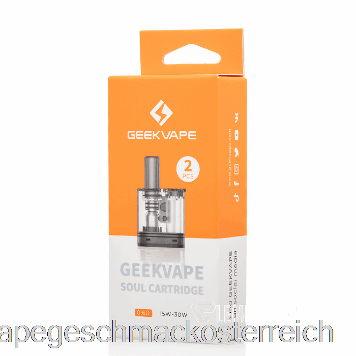 Geek Vape Soul Ersatzpods 0,6 Ohm Pods Mit Vape-Geschmack